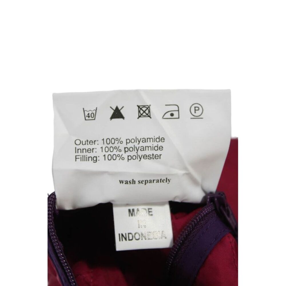 Barbour Women Purple Quilted Sleeveless Vest Argyle Polyamide Zip Size 8 - Picture 6 of 6